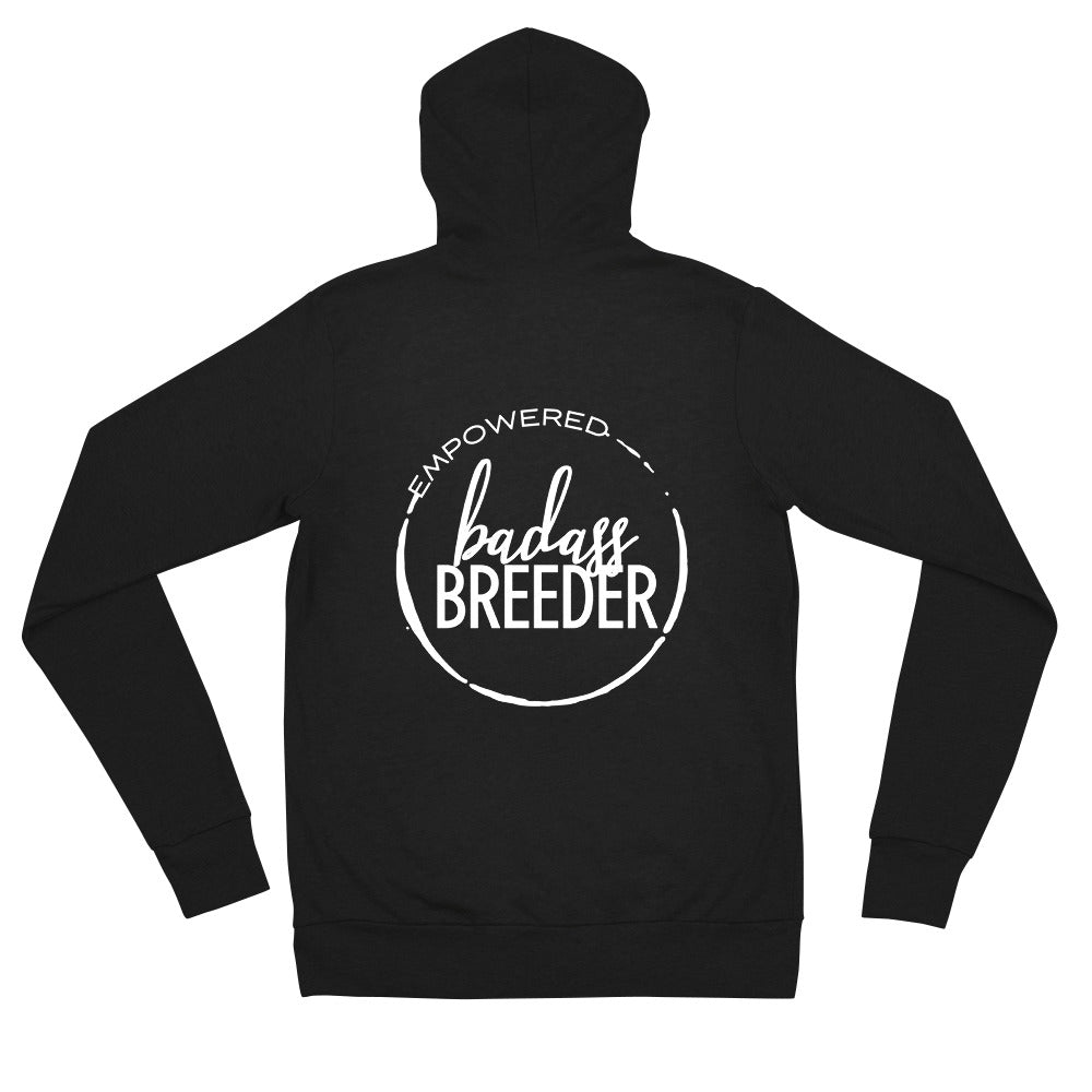 Badass Breeder Zippered Hoodie