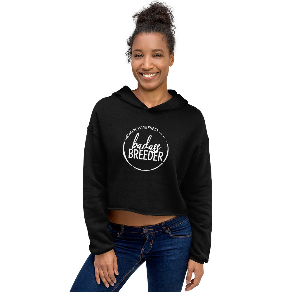 Badass Breeder Cropped Hoodie