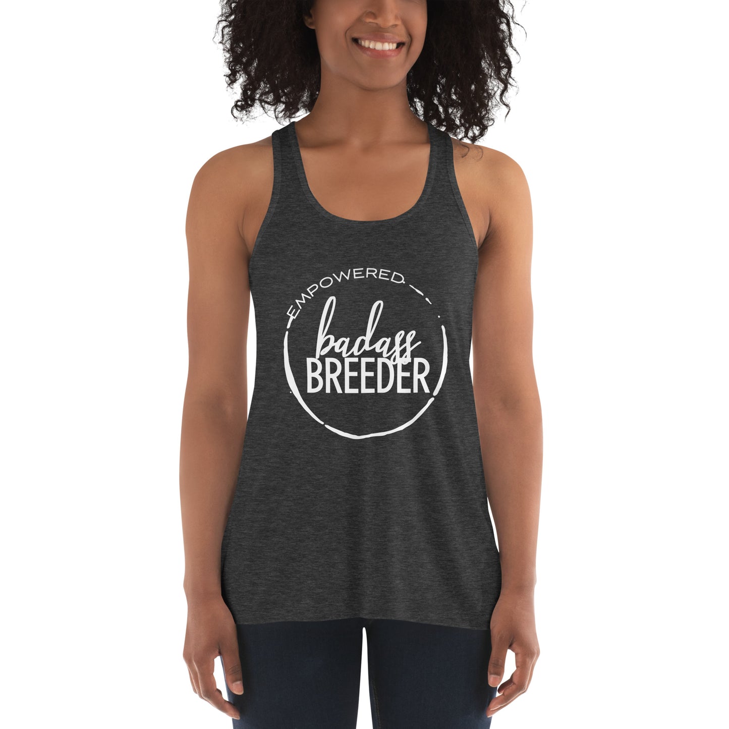 Women's Badass Breeder Flowy Racerback Tank