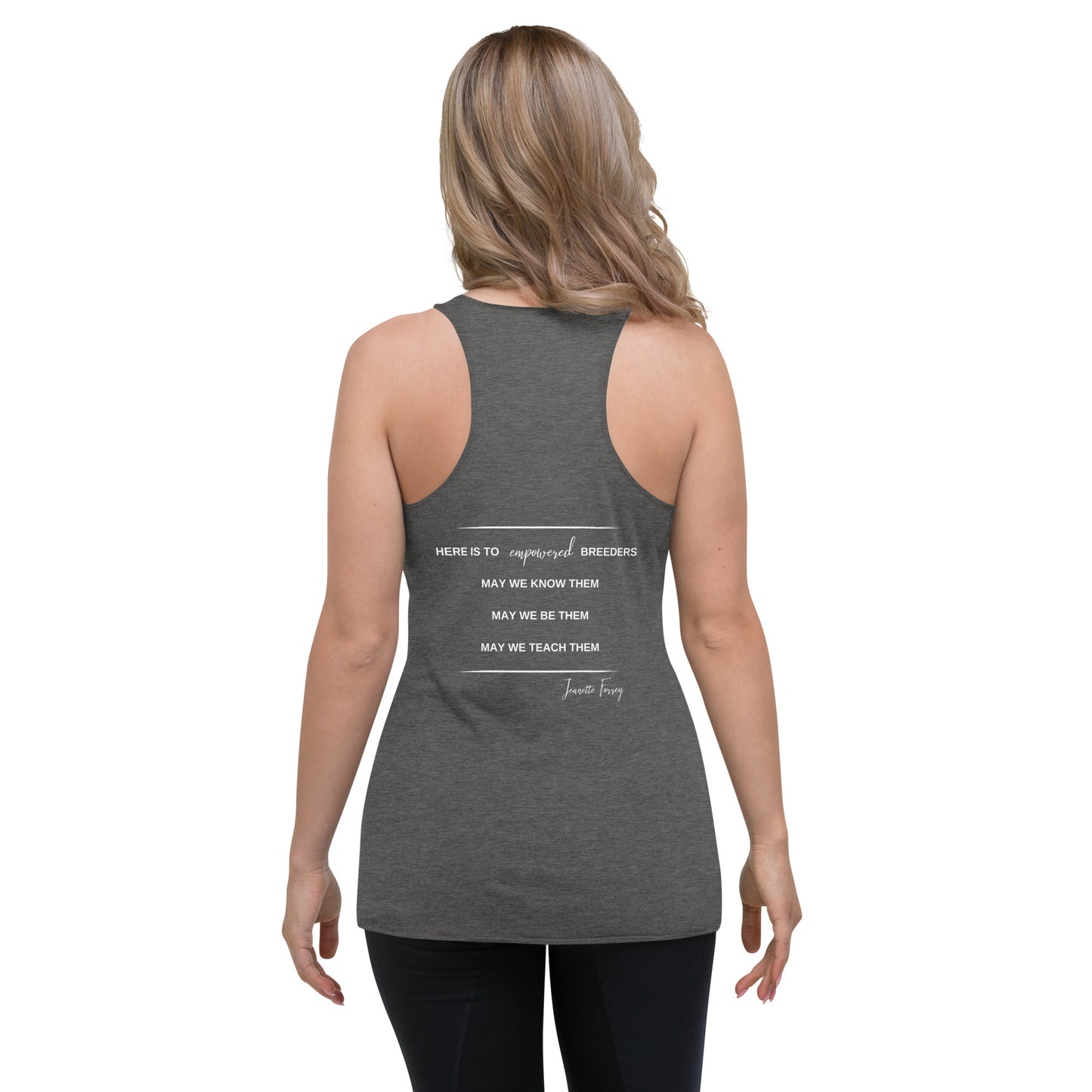 Badass Breeder Racerback Tank (women's) - ONLY XL
