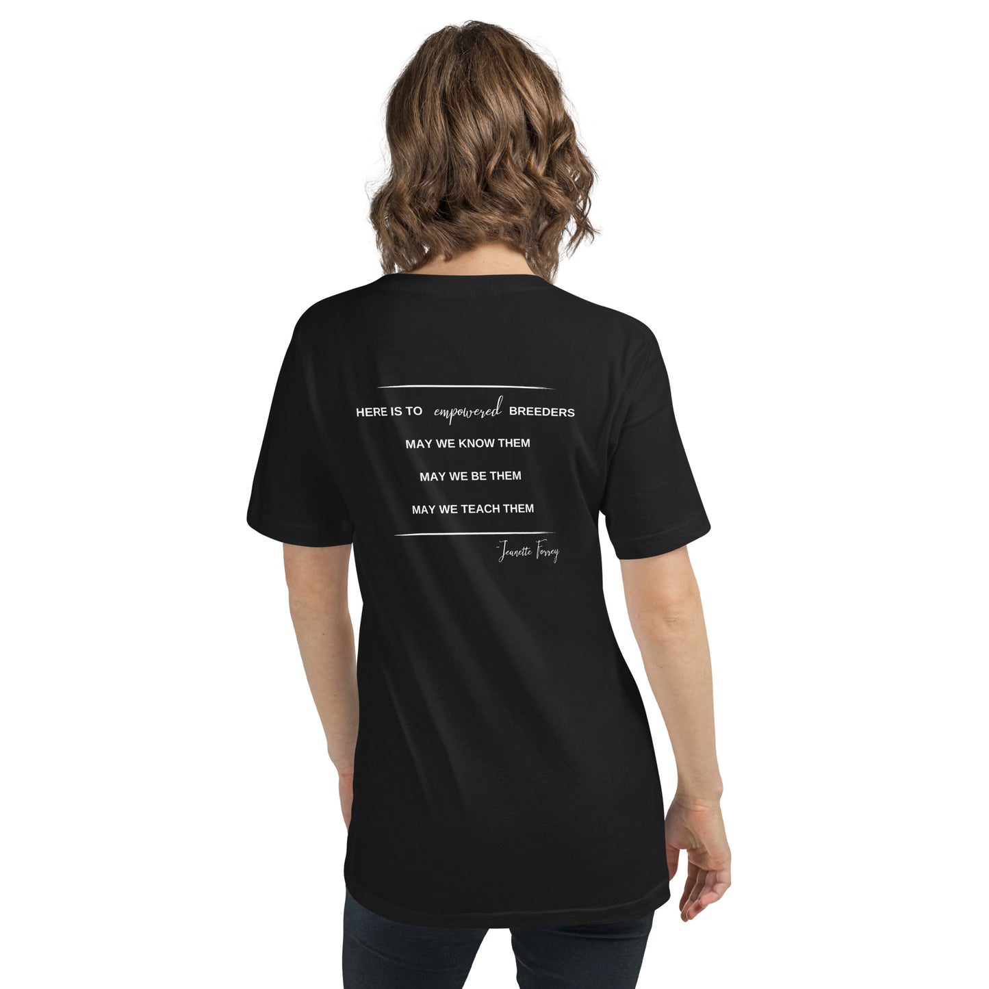 Badass Breeder Short Sleeve V-Neck T-Shirt (unisex)